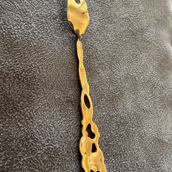 VINTAGE STAMPED NILS JOHAN E.R.NS. ALP. ORNATE COCKTAIL FORK - Picture 12 of 16